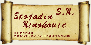Stojadin Minoković vizit kartica